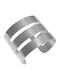 Steel Bracelet Cuff Design 2300030 Silver Silver