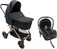 One Verstellbar 3 in 1 Baby Kinderwagen Geeignet für Neugeborene Black 11kg