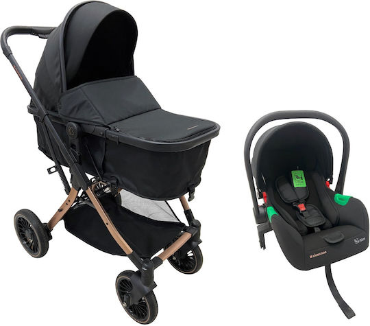 One Verstellbar 3 in 1 Baby Kinderwagen Geeignet für Neugeborene Black 11kg