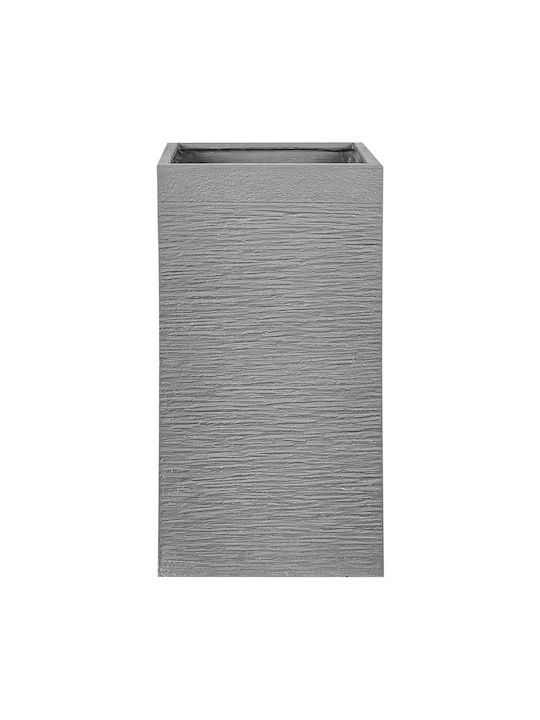 Gray Dion Planter 40 X 40 X 77 Cm
