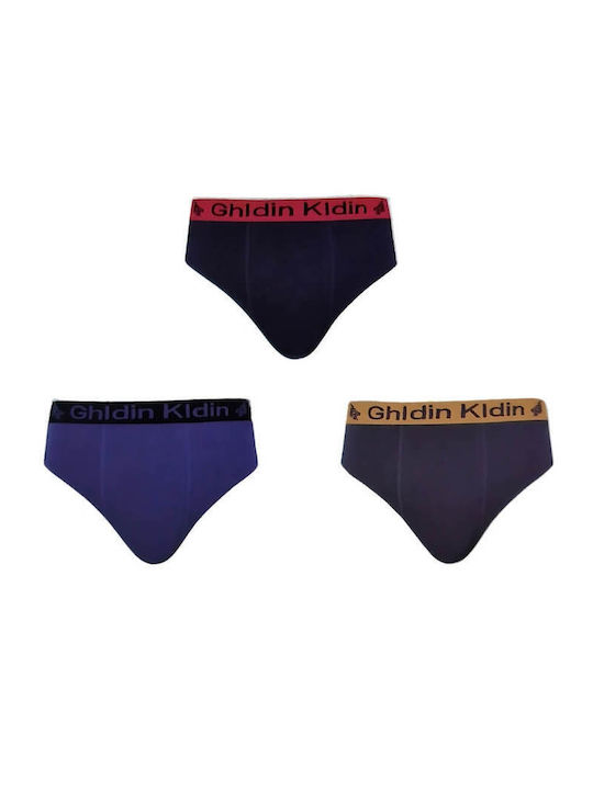 Uomo Herren Slips Colorful 3Packung