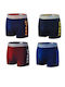 Uomo Herren Boxershorts Colorful 4Packung