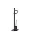 Beliani Badezimmer-Accessoire-Set Metall Schwarz