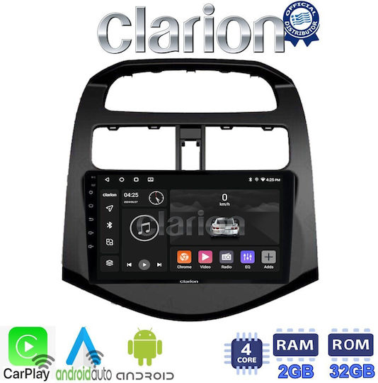 Clarion Ηχοσύστημα Αυτοκινήτου για Chevrolet Spark 2009>2016 (Bluetooth/USB/WiFi/GPS/Apple-Carplay/Android-Auto) με Οθόνη Αφής 9.5"