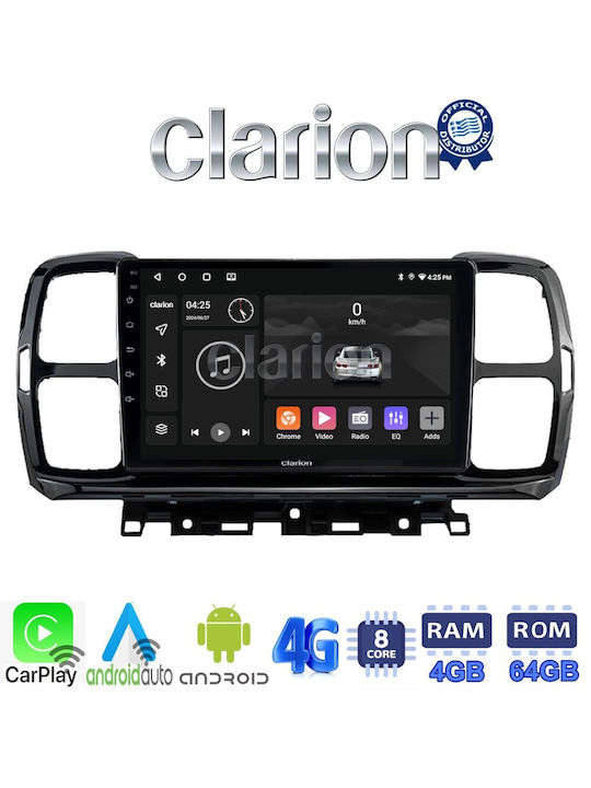 Clarion Car Audio System for Citroen C5 Aircross 2017 > 2021 (Bluetooth/USB/WiFi/GPS/Apple-Carplay/Android-Auto) with Touch Screen 9"