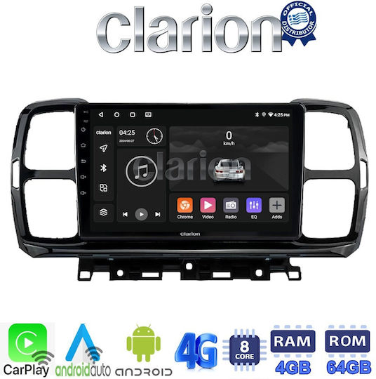 Clarion Car Audio System for Citroen C5 Aircross 2017 > 2021 (Bluetooth/USB/WiFi/GPS/Apple-Carplay/Android-Auto) with Touch Screen 9"