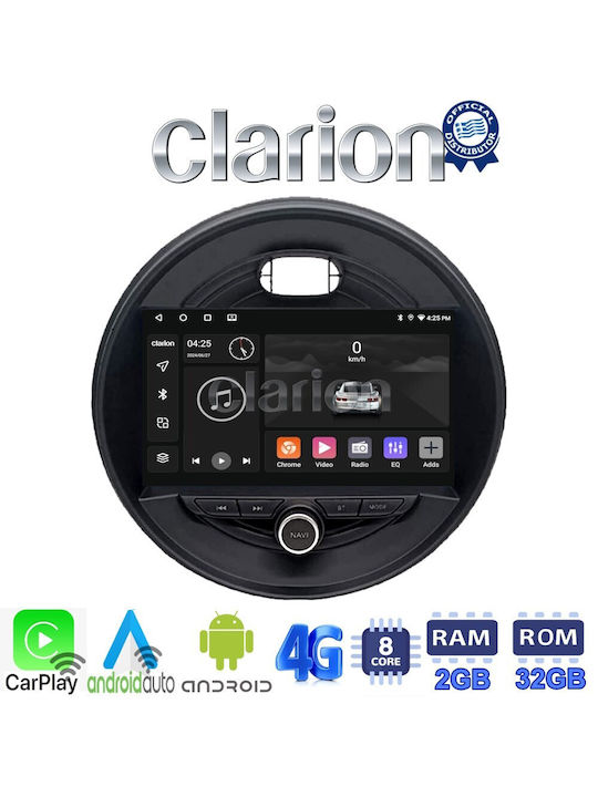 Clarion Auto-Audiosystem für Mini Kooper / Clubman 2015> (Bluetooth/USB/WiFi/GPS/Apple-Carplay/Android-Auto) mit Touchscreen 9"
