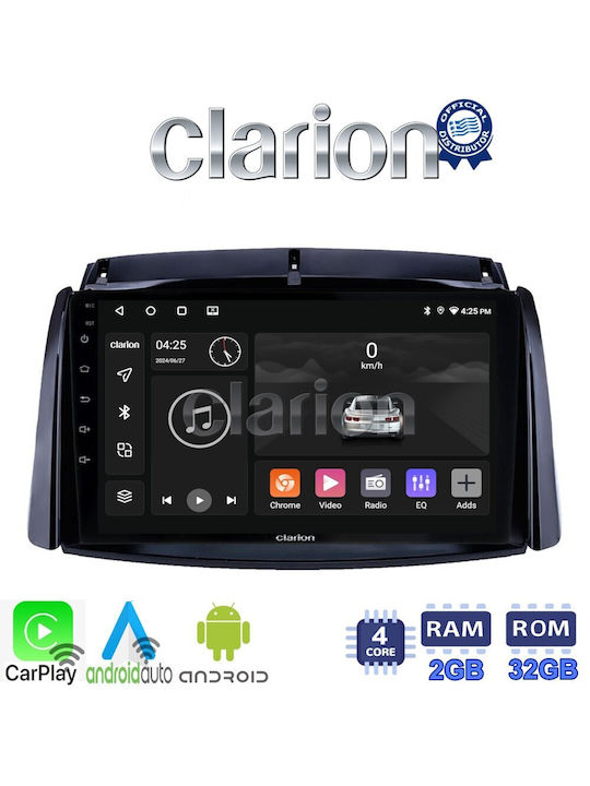 Clarion Car Audio System for Renault Koleos 2006>2017 (Bluetooth/USB/WiFi/GPS/Apple-Carplay/Android-Auto)