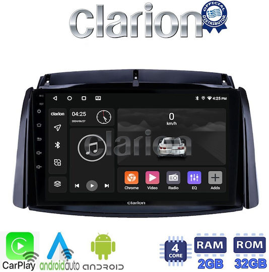 Clarion Ηχοσύστημα Αυτοκινήτου για Renault Koleos 2006>2017 (Bluetooth/USB/WiFi/GPS/Apple-Carplay/Android-Auto)