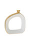 Zen Collection Decorative Vase White 23x6.5x25cm