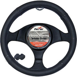 Feral Car Steering Wheel Cover with Diameter 38cm Leather Black