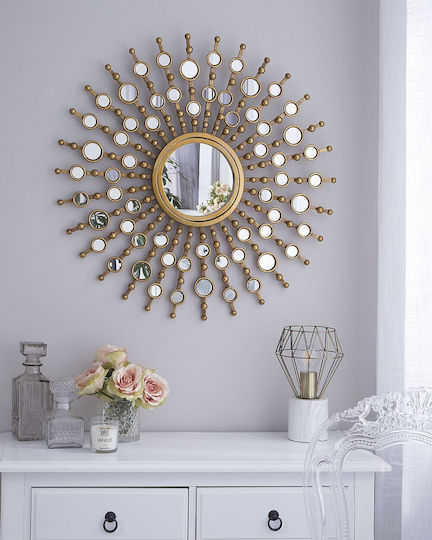 70 cm Gold Wandspiegel Blois