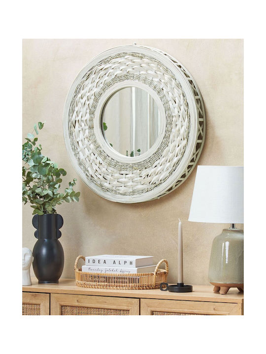 Wall Mirror 61 Cm White Soledad