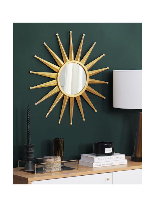 60 cm Gold Wandspiegel Perelli