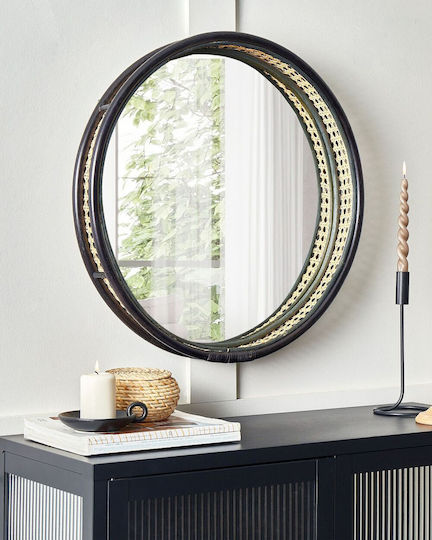 60 Cm Black Wall Mirror Daksa
