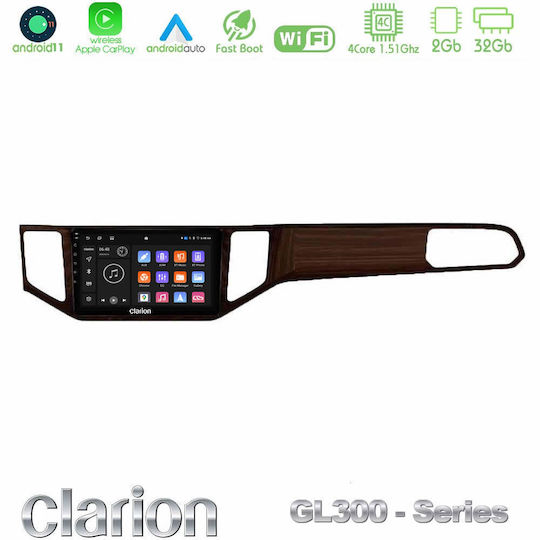 Clarion Ηχοσύστημα Αυτοκινήτου για Volkswagen Sportsvan 2014-2020 (Bluetooth/USB/WiFi/GPS/Apple-Carplay/Android-Auto) με Οθόνη Αφής 9"