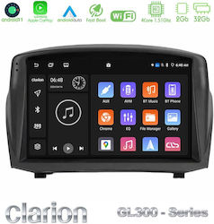 Clarion Car-Audiosystem für Ford Fiesta 2008-2012 (Bluetooth/USB/WiFi/GPS/Apple-Carplay/Android-Auto) mit Touchscreen 9"