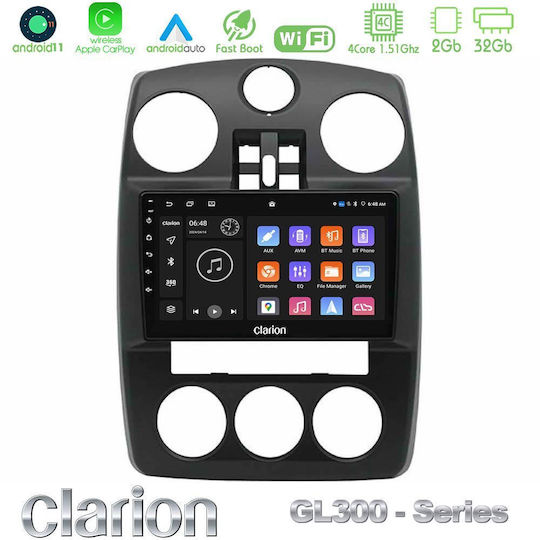 Clarion Car Audio System Chrysler PT Cruiser 2000-2005 Bluetooth USB AUX WiFi GPS Apple CarPlay Android Auto with 9 Inch Touch Screen