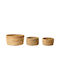 Set 3 Natural Jute Baskets Ranwal