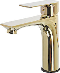 Beliani Mixing Sink Faucet Gold