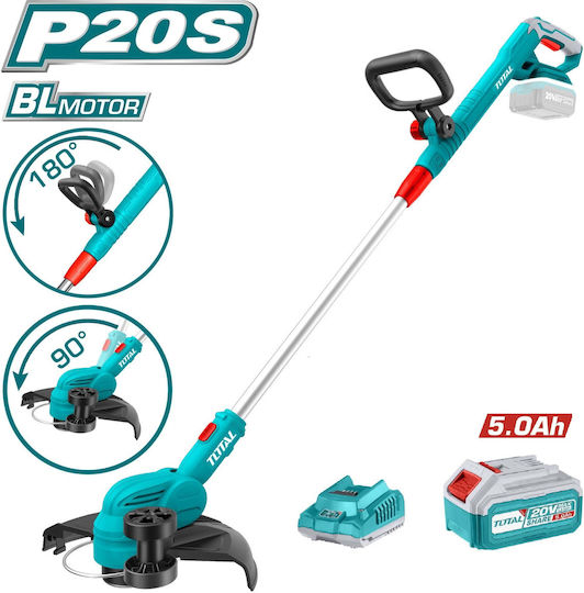 Total Χορτοκοπτικό Ώμου / Χειρός Μπαταρίας 20V 3kg Brushless με 1 Μπαταρία 5Ah