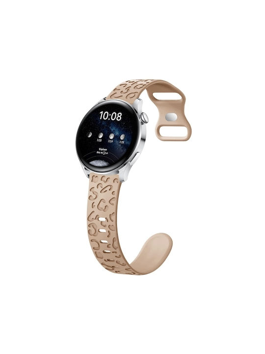 Concave Leopard Print Butterfly Huawei Watch Gt Gt 2 46mm Gt 2e Gt Active Honor Magic watch 2 Classic Milk Tea Skroutz.gr
