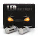 Led Bulbs 2x 7440 W21w 12-24v Canbus Orange Premium