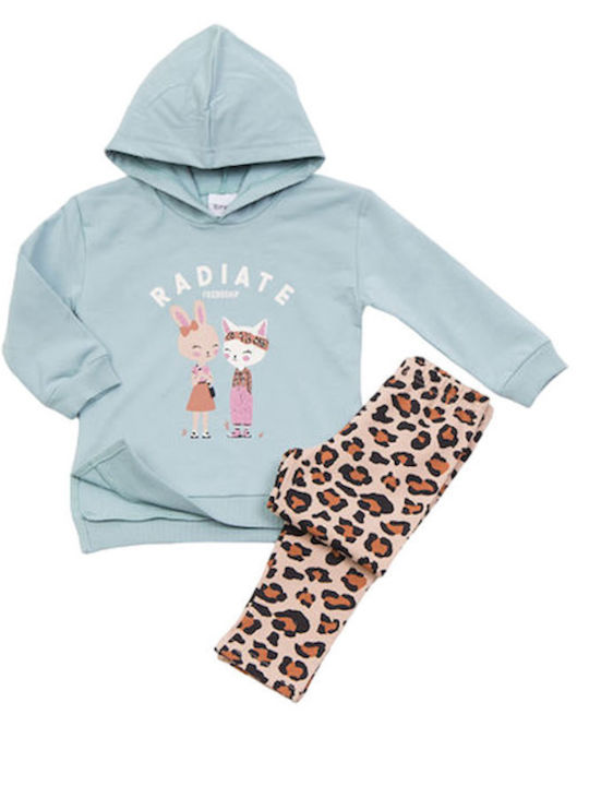 Trax Kinder Set mit Leggings Winter 2Stück Aqua