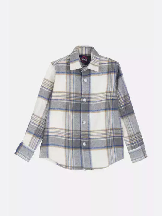 Joyce Kids Checked Shirt Beige