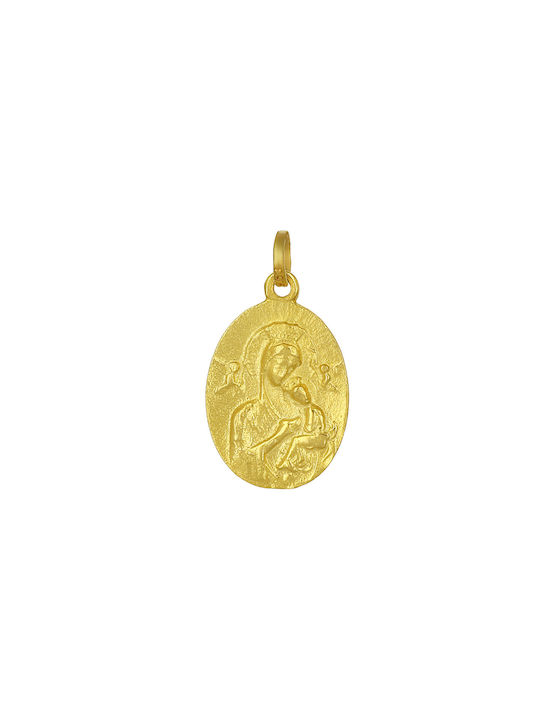 Pendant Kids Talisman with Virgin Mary from Gold 9K P-63819