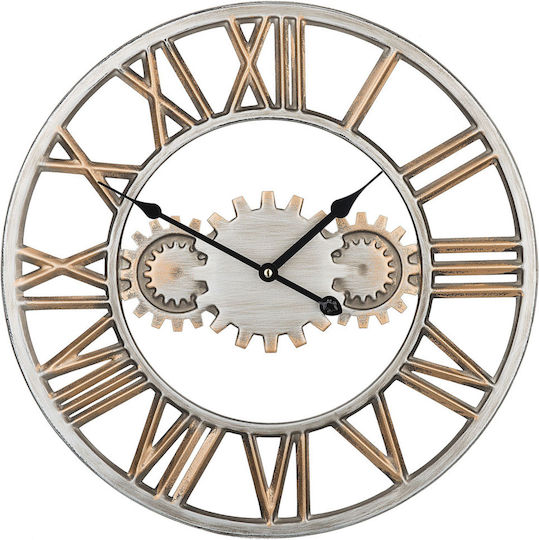 Wall Clock Ø 46 Cm Silver-gold Seon