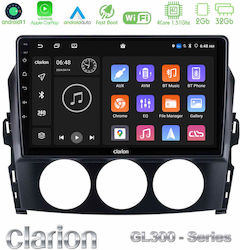 Clarion Sistem Audio Auto pentru Mazda MX-5 2006-2008 (Bluetooth/USB/AUX/WiFi/GPS/Apple-Carplay/Android-Auto) cu Ecran Tactil 9"