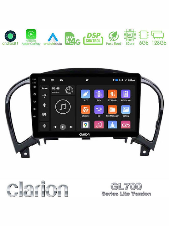 Clarion Car Audio System for BMW F15 Nissan Juke 2019 (Bluetooth/USB/WiFi/GPS/Apple-Carplay/Android-Auto) with Touch Screen 9"