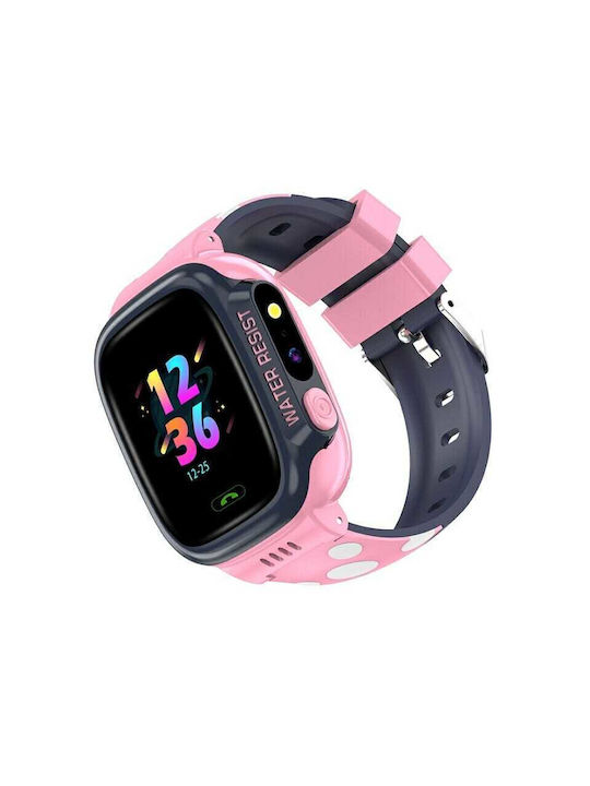 Kinder-Smartwatch mit Kautschuk/Plastikarmband Rosa