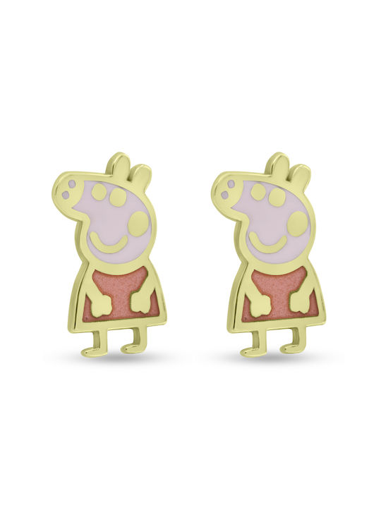 Kids Earrings Studs made of Gold