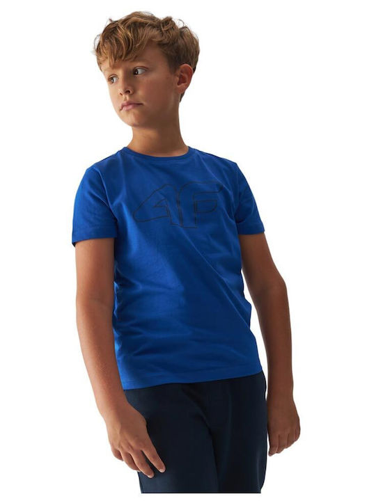 4F Kinder-T-Shirt Blau