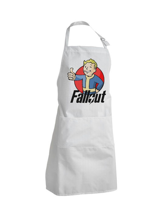 Koupakoupa Fallout Vault Boy Waterproof Apron White 40x22cm