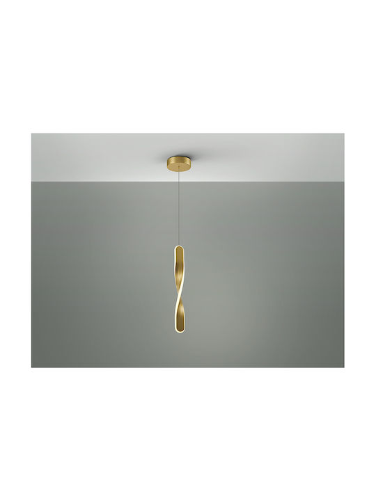 Pendant Light Single-Light with Warm White Light Gold