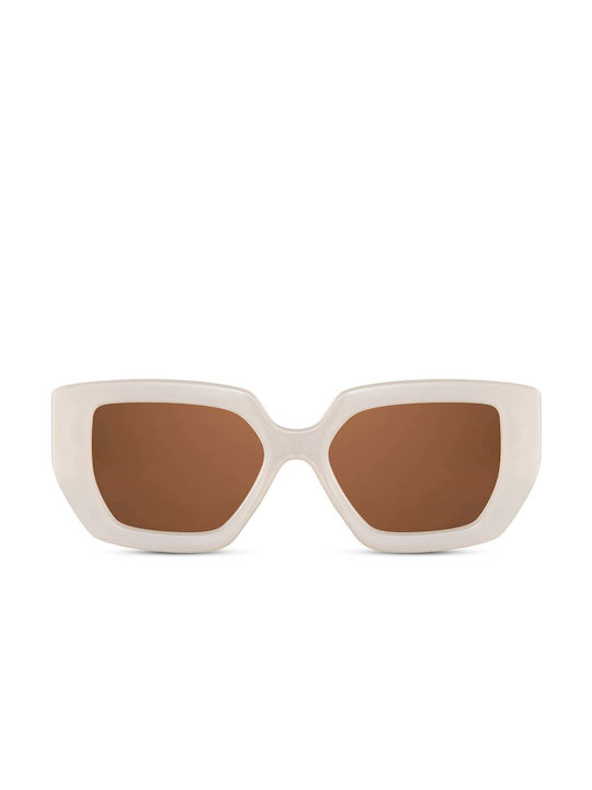 LimeShade Women's Sunglasses with Beige Plastic Frame LS2927