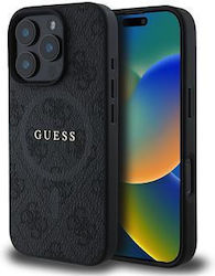 Guess Coperta din spate Piele artificială / Piele Negru (iPhone 16 Pro, Guess)