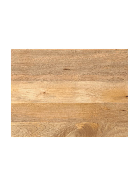 vidaXL Правоъгълена Повърхност на масата Масивно дърво Mango 70x60x2.5см 371467 1бр