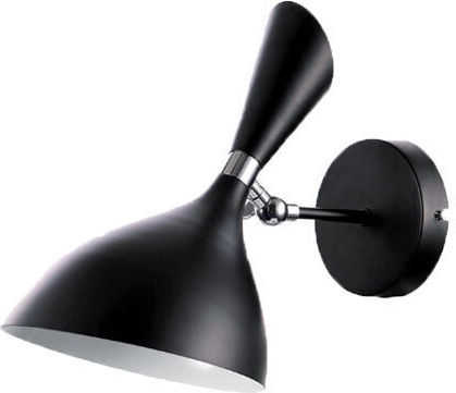 Elmark Lamp Wall with Socket E14 Black 37cm