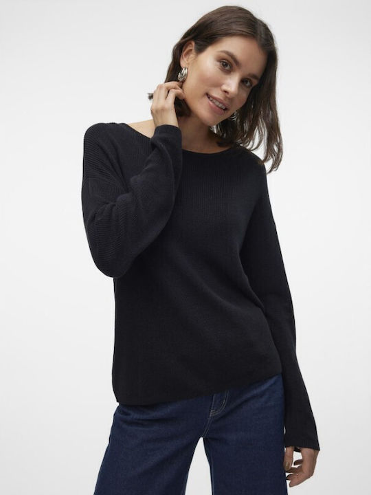 Vero Moda Damen Pullover Baumwolle Black