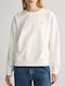 Shield C-neck Sweat Γυναικείο Φούτερ White