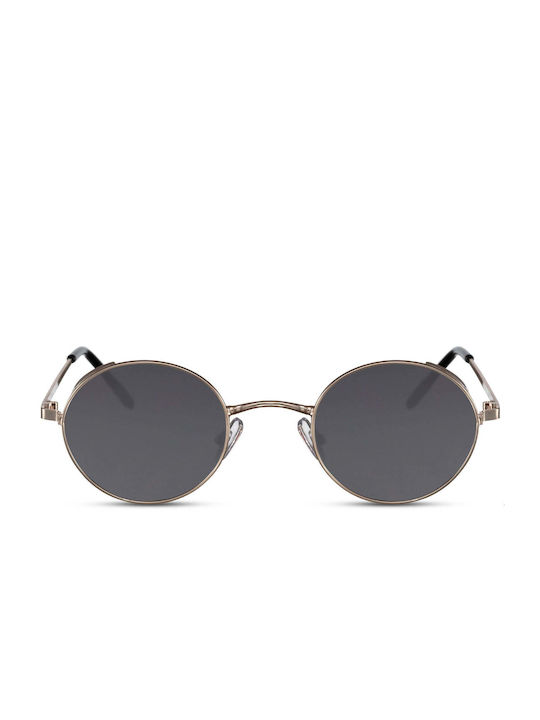 LimeShade Sunglasses with Gold Metal Frame and Black Lens LS8035