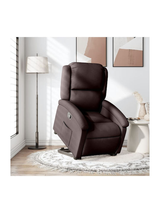 Relax Armchair with Footstool Dark Brown 71x86....