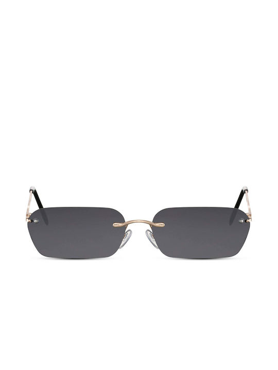 LimeShade Sunglasses with Gold Metal Frame and Black Lens LS2906