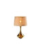 Elmark Metal Table Lamp for Socket E27 with Gold Shade and Base