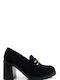 Ligglo Suede Pantofi cu toc Negre