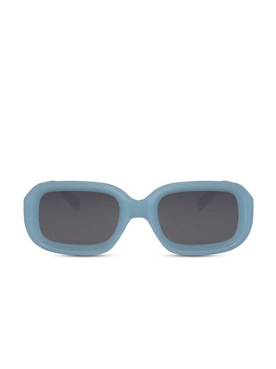 LimeShade Women's Sunglasses with Blue Plastic Frame and Black Lens LS2983